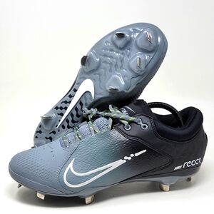 Nike CZ5917 001 Hyperdiamond 4 Elite Metal Softball Cleats Black Grey Wmns Sz 11
